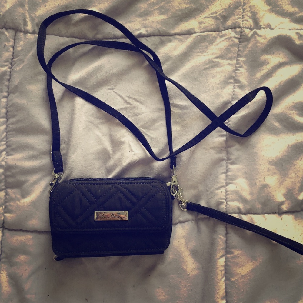 Black Vera Bradley crossbody/ wristlet